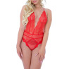 DARING Intimates Body Deep-V Lace Rouge